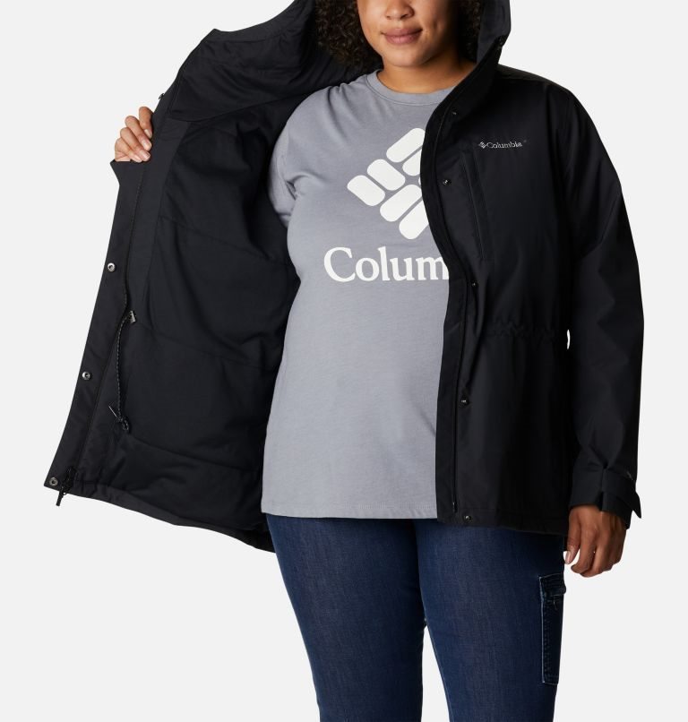 Women's Columbia Hadley Trail Jackets Black | Plus Size CA-B0153